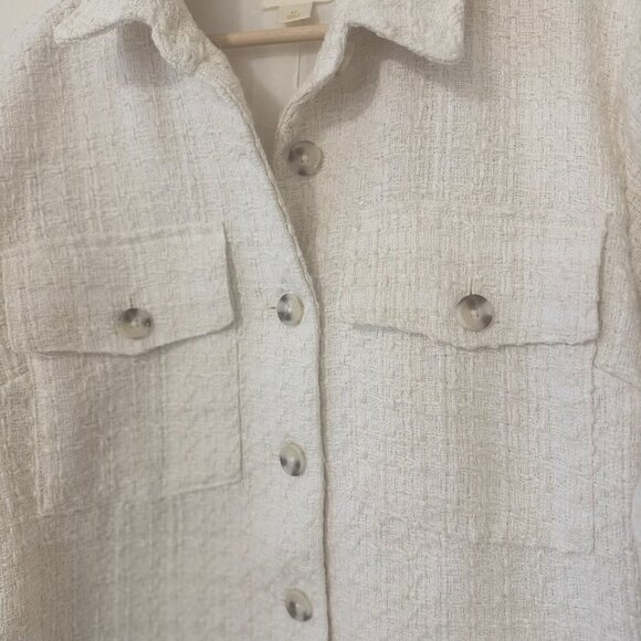 ✨ Anthropologie Textured Tweed Button-Up Jacket ✨ - Picture 3 of 7